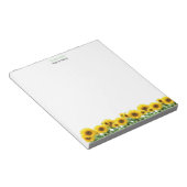 Bloc-note Beaux Tournesols Cahier Simple (Incliné)
