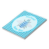 Bloc-note Bébé Bleu mignon Bee Bee Personnalisé (Tourné)