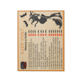 Bloc-note Bébé Brassage Douche Halloween Sorcière Devinez Qu (Tourné)