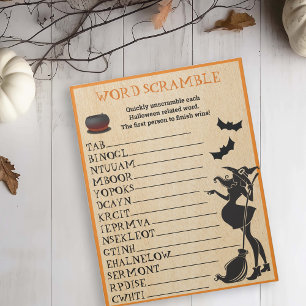 Bloc-note Bébé brassage Douche Halloween sorcière jeu