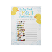 Bloc-note Bébé Canard en caoutchouc Emoji Baby Book Baby sho (Tourné)