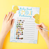Bloc-note Bébé Canard en caoutchouc Emoji Baby Book Baby sho