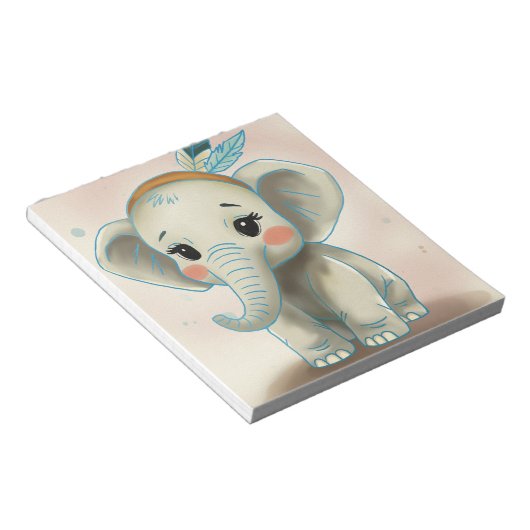 Bloc-note Bébé éléphant (Incliné)