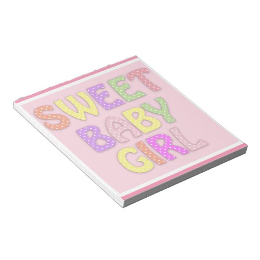 Bloc-note Bébé fille (Incliné)