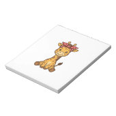 Bloc-note Bébé girafe mignon avec noeud papillon Design vect (Tourné)