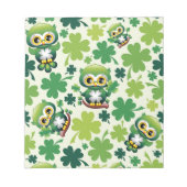 Bloc-note Bébé Hibou Mignon St Patrick Dessin Animé (Devant)