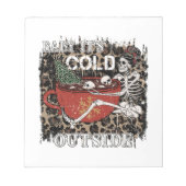 Bloc-note Bébé Il fait froid dehors Squelette Noël (Devant)