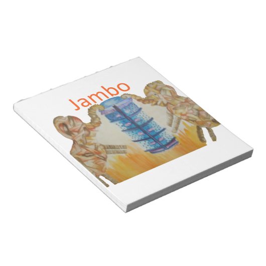 Bloc-note Bébé Jambo Jumbo Elephant (Incliné)