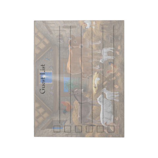 Bloc-note Bébé Jésus Manger Nativité de Noël (Tourné)