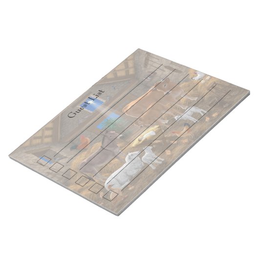 Bloc-note Bébé Jésus Manger Nativité de Noël (Incliné)