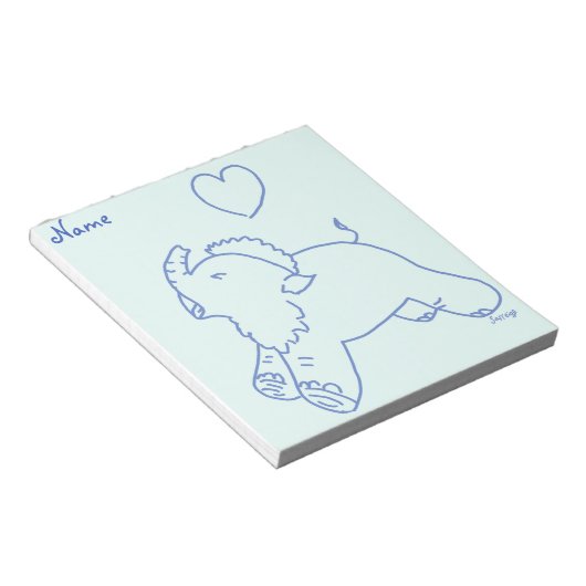 Bloc-note Bébé mammouth qui jaillit (Incliné)