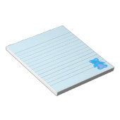 Bloc-note Bébé mignon Ours en bleu personnalisé (Incliné)