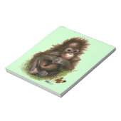 Bloc-note Bébé orang-outan et papillon (Tourné)