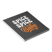 Bloc-note Bébé Spice Spice Halloween Typographie Rétro Desig (Incliné)