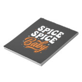 Bloc-note Bébé Spice Spice Halloween Typographie Rétro Desig (Tourné)