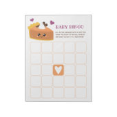Bloc-note Bébé tombé Bingo au petit chou à la crème (Tourné)