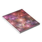 Bloc-note Bed Of Flowers Colorful Shiny Abstract Fractal Art (Incliné)