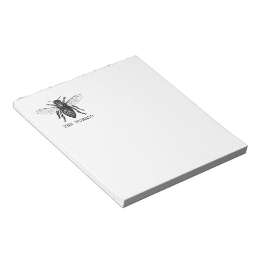 Bloc-note Bee Worker Honey Black Bumblebee (Incliné)