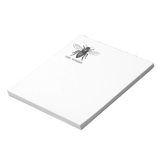 Bloc-note Bee Worker Honey Black Bumblebee (Tourné)