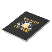 Bloc-note Beer Drinker Golf And Beer Birthday (Tourné)