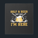 Bloc-note Beer Drinker Golf And Beer Birthday<br><div class="desc">Beer Drinker Golf And Beer Birthday</div>