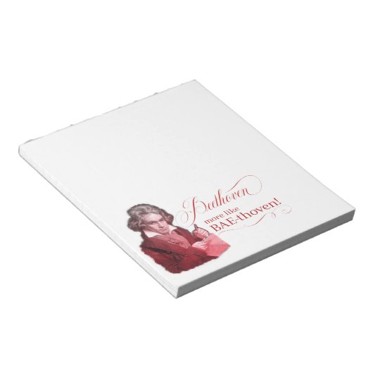 Bloc-note Beethoven BAEthoven Classical Composer Pun (Incliné)