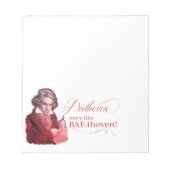 Bloc-note Beethoven BAEthoven Classical Composer Pun (Devant)