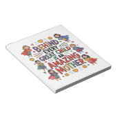 Bloc-note Behind Every Great Child Is An Amazing Mother (Incliné)
