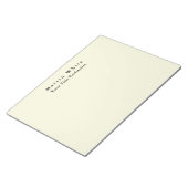 Bloc-note Beige Couleur Plat Élégant Professionnel Moderne (Incliné)
