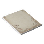 Bloc-note Beige vintage Floral (Incliné)
