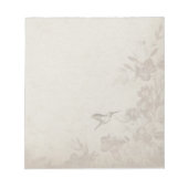 Bloc-note Beige vintage Floral (Devant)
