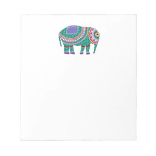 Bloc-note Bel éléphant fleuri