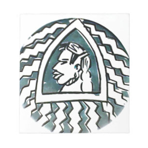 Bloc-note Belle Africaine Bongo Massai Portrait Tribal Art