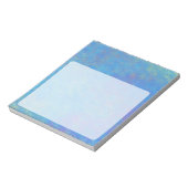 Bloc-note Belle apparence de papier marbré bleu (Tourné)