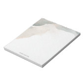 Bloc-note Belle aquarelle moderne Abstraite Artiste (Tourné)