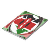 Bloc-note Belle belle carte Kenyan Whirlwind Design (Tourné)