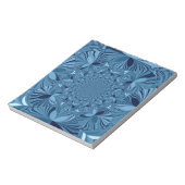 Bloc-note Belle Belle Iridescente Blue Kaleidoscope Art (Tourné)