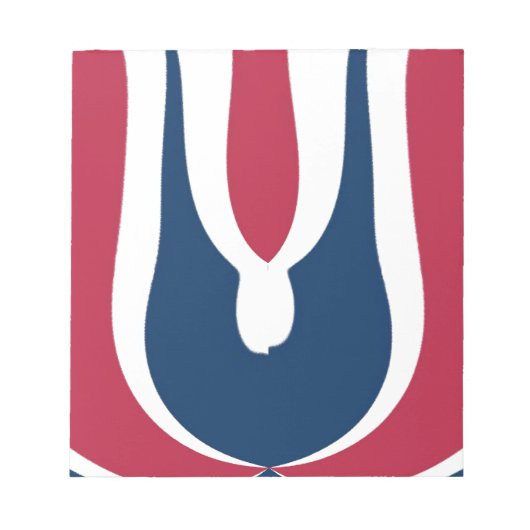 Bloc-note Belle couleur rouge, blanc, bleu texture Abstraite (Devant)