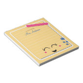 Bloc-note Belle Cute Orange Appréciation de l'enseignant (Incliné)