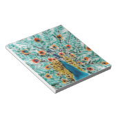 Bloc-note Belle émeraude vert turquoise Peacock (Incliné)