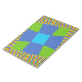 Bloc-note Belle Extraordinaire Vert Bleu Cyan Art Design d'i (Incliné)