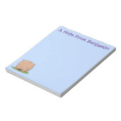 Bloc-note Belle illustration de dessin animé de bébé wombat (Tourné)