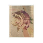 Bloc-note Belle illustration de rose vintage (Tourné)