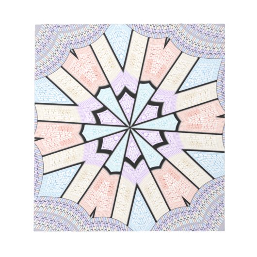 Bloc-note Belle Impression Géométrique Pastel Extraordinaire (Devant)