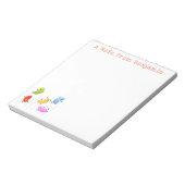 Bloc-note Belle jellybeans saut de dessin animé illustration (Tourné)