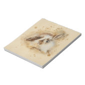 Bloc-note belle lapin brun lapin peinture artistique (Tourné)