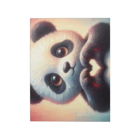 Bloc-note Belle Love Heart Panda (Tourné)