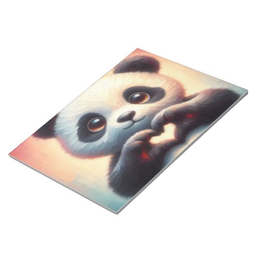Bloc-note Belle Love Heart Panda (Incliné)