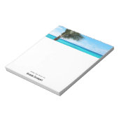 Bloc-note Belle mer tropicale briseuse de palmier (Tourné)
