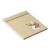 Bloc-note Belle Noël Snowman Notepad Cadeau (Incliné)